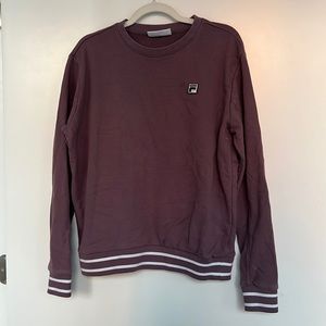 Fila Ladies' French Terry Crewneck, Purple, X-Large (fits like a M)